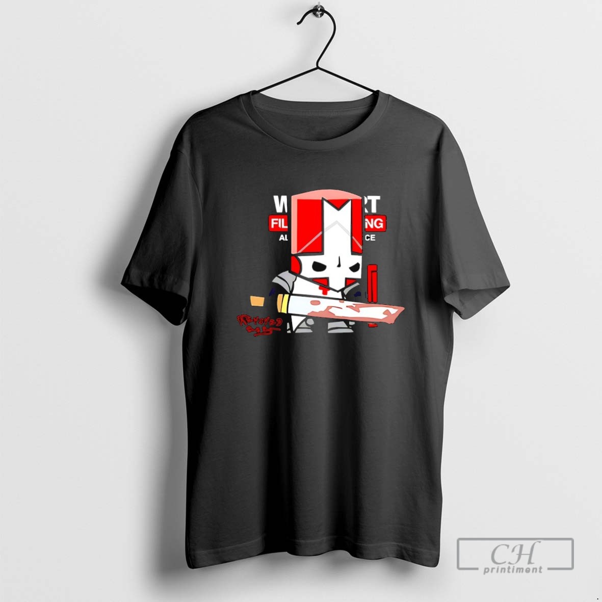 Castle Crashers Red Knight Sketch Revived T Shirt Sweater