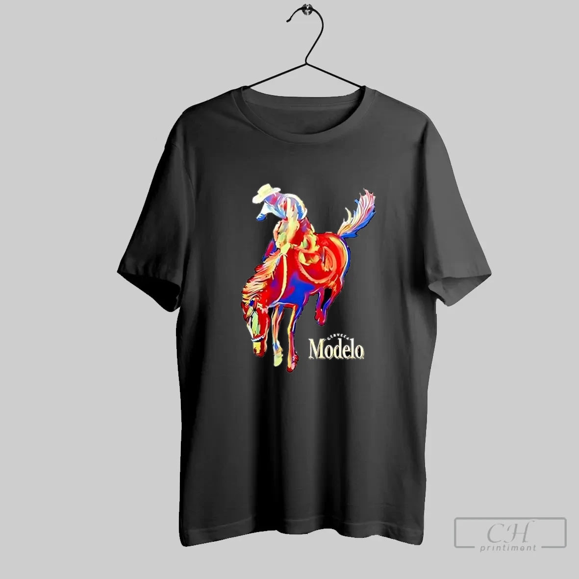 Cerveza Modelo Beer Brand Cowboy Rodeo Vintage T Shirt Shirt