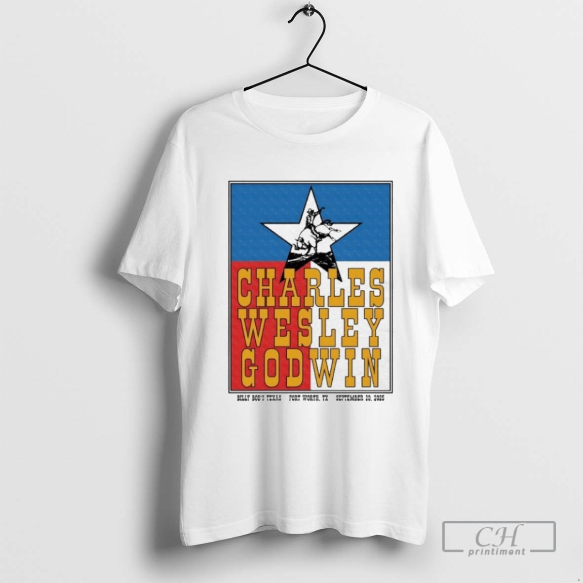 Charles Wesley Godwin Sep 20 2025 Billy Bobs Texas In Fort Worth Tx T Shirt