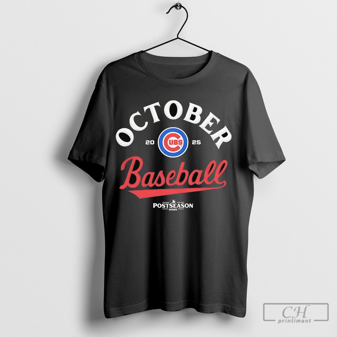 Chicago Cubs October Baseball 2025 Mlb Postseason Shirt Sweater