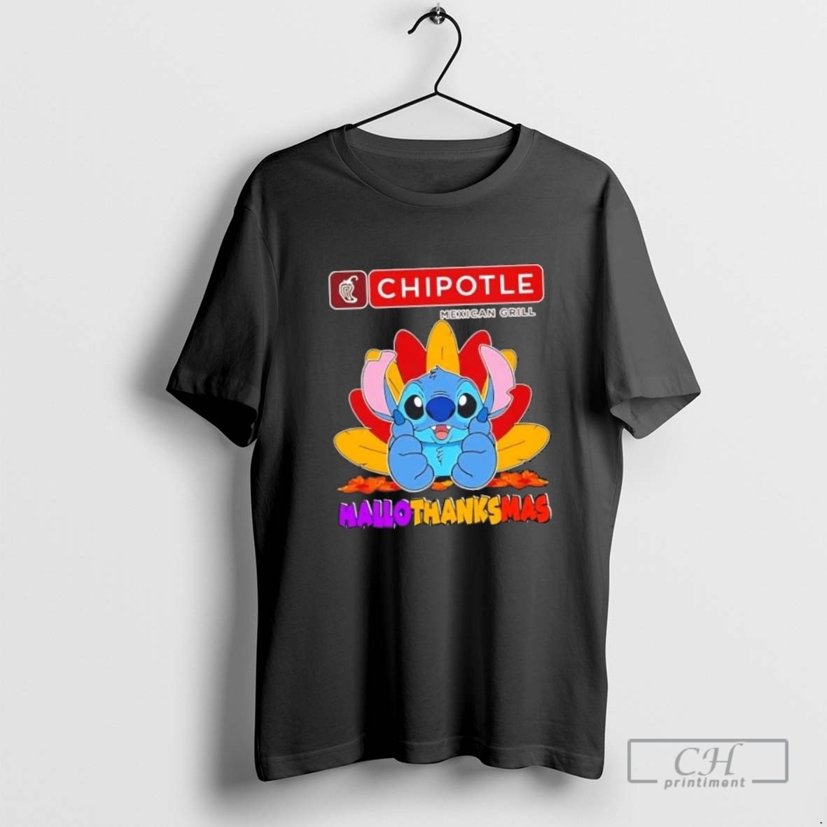 Chipotle X Stitch Happy Hallothanksmas T Shirt