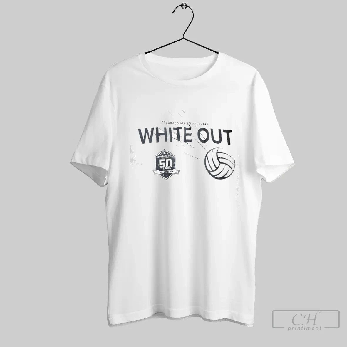 Colorado State Volleyball White Out 50 Years 1975 2025 T Shirt Shirt