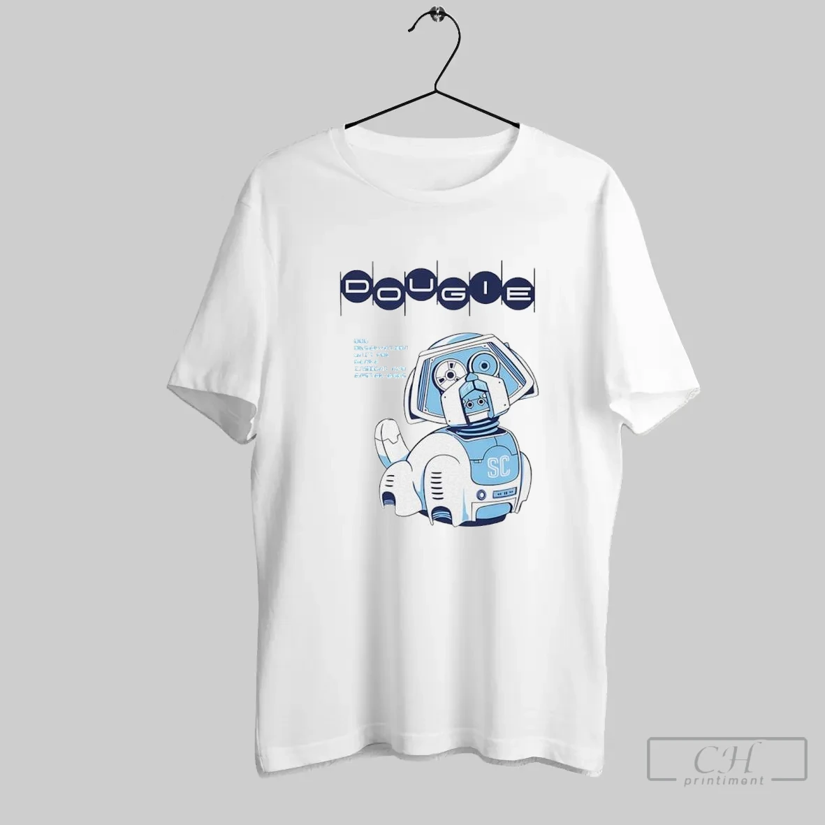 Dougie Dog Observation Unit For Genre Insight And Easter Eggs Robot T Shirt Shirt