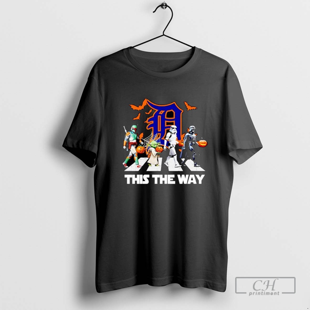 Detroit Tigers Star Wars This The Way Halloween T Shirt Sweater