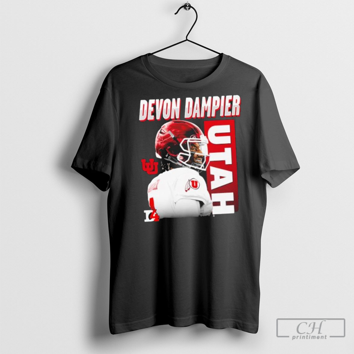 Devon Dampier Utah Utes Nfl Graphic Shirt