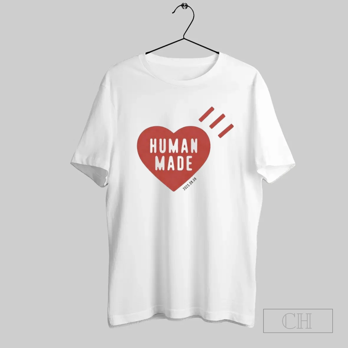 Djosktco Heart Human Made 2025 09 08 Three Red Lines Loves T Shirt