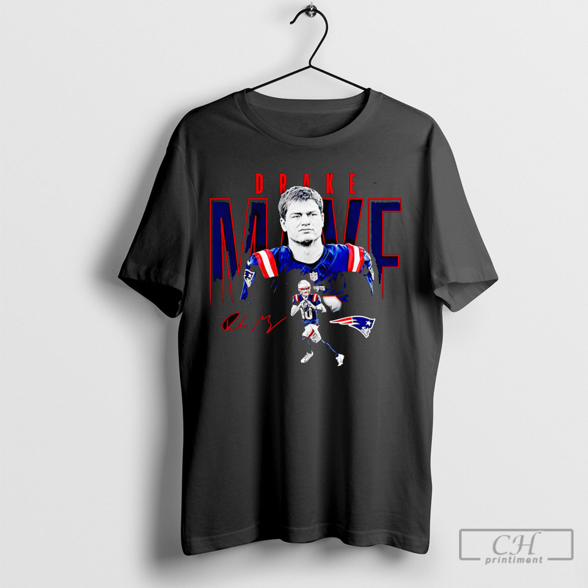 Drake Maye New England Patriots Humble Shadow Player Shirt Tee Hoodie