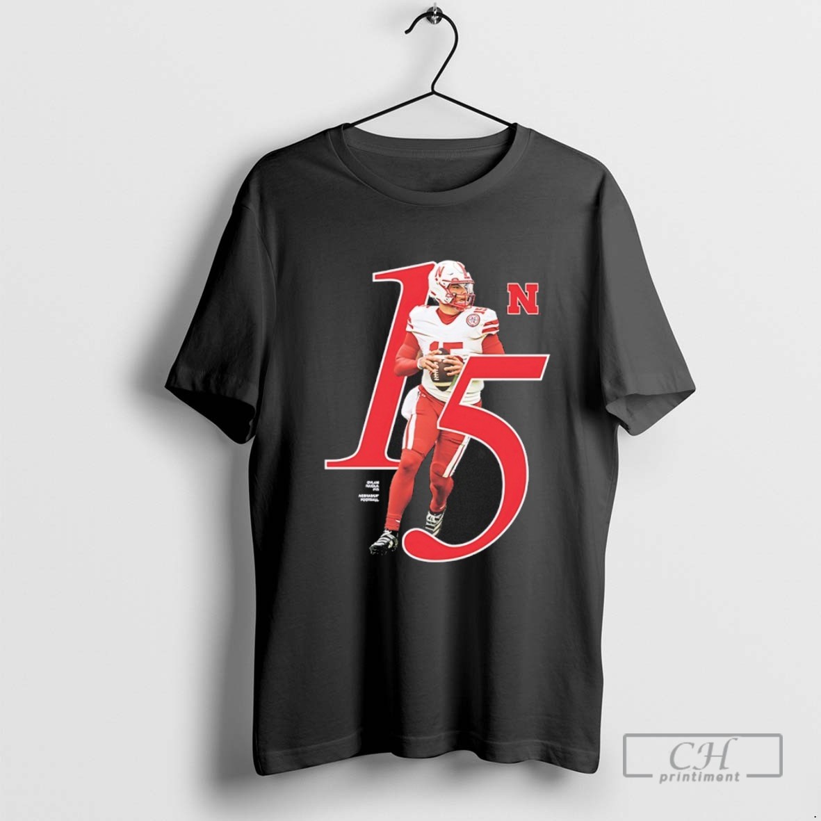 Dylan Raiola 15 Ebraska Huskers 2025 Ncaa Player T Shirt