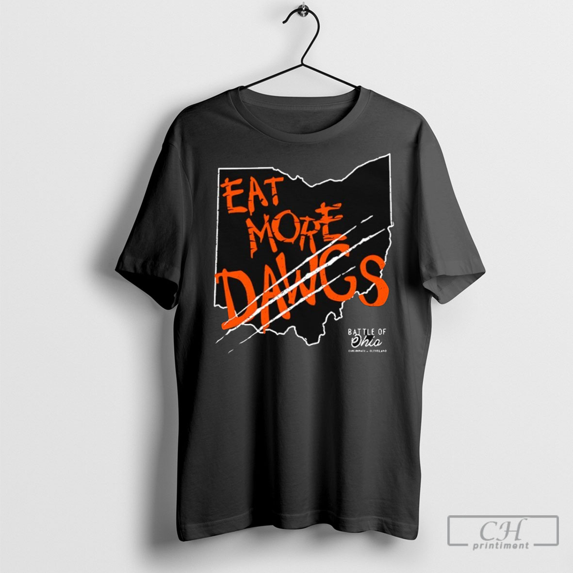 Eat More Dawgs The Battle Of Ohio Cincinnati Vs Cleveland Shirt Tee Hoodie