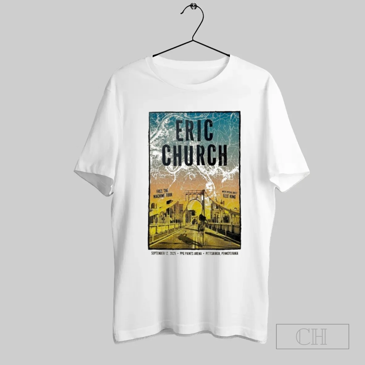 Eric Church Sept 12 2025 Pittsburgh Pennsylvania T Shirt