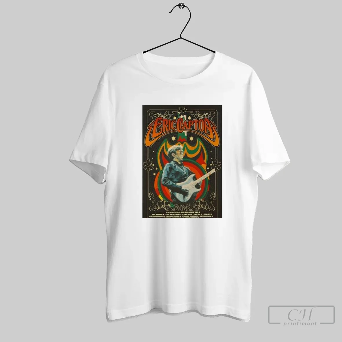 Eric Clapton Tour Cleveland Ohio 09 11 2025 T Shirt Shirt