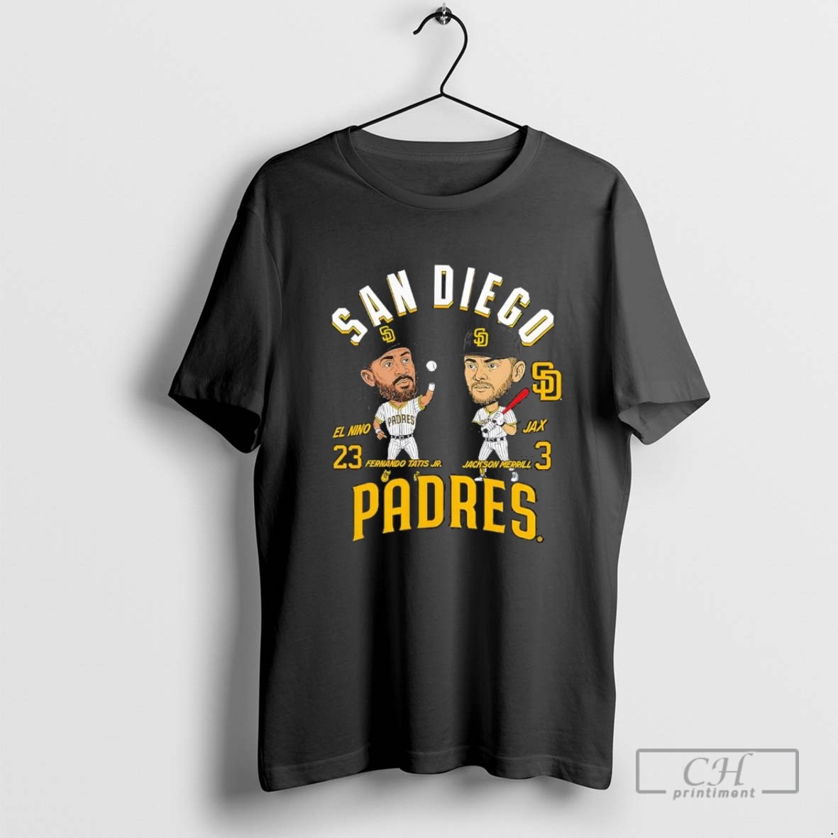 Fernando Tatis Jr And Jackson Merrill San Diego Padres Player Duo Chibi T Shirt