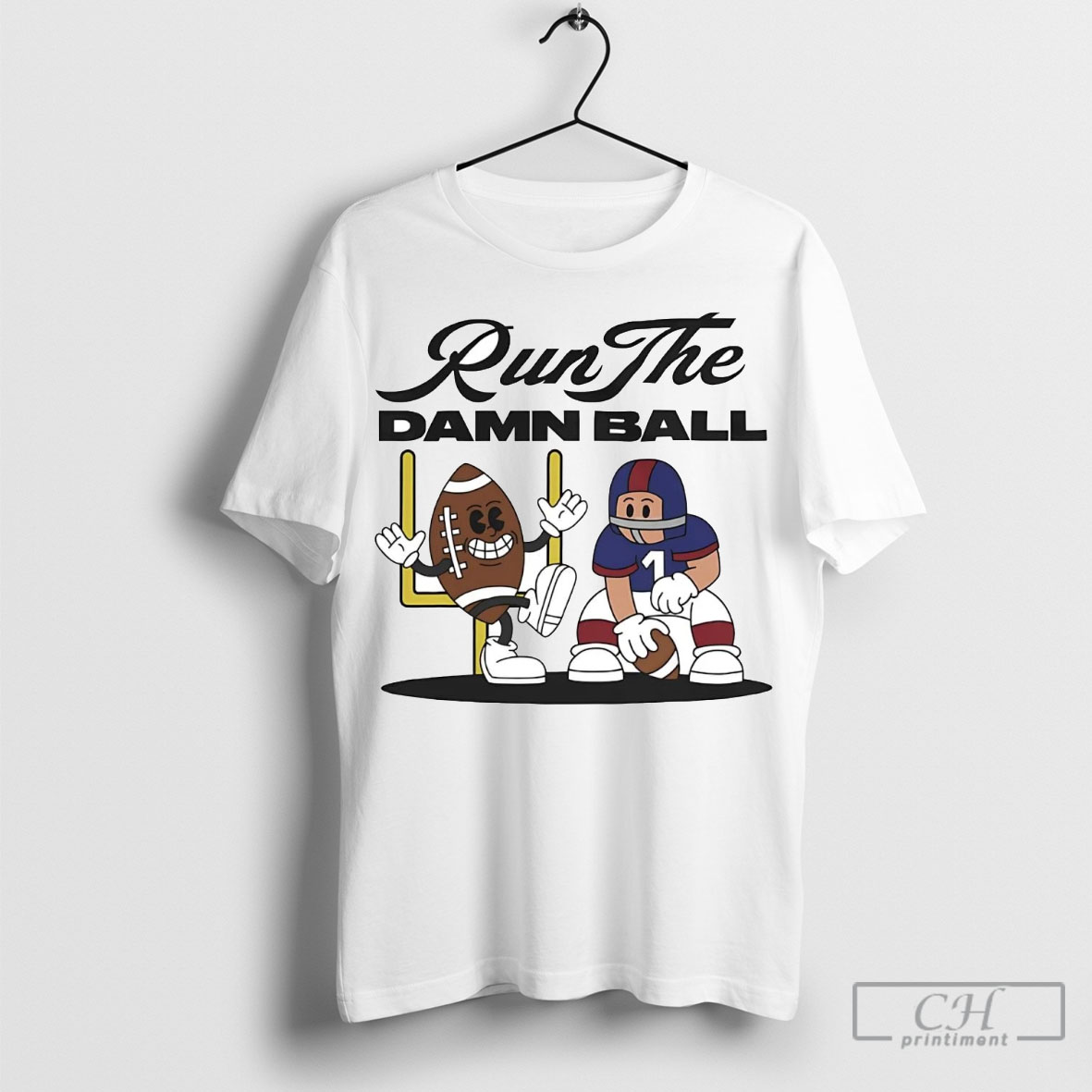 Football Player Run The Damn Ball Shirt Sweater
