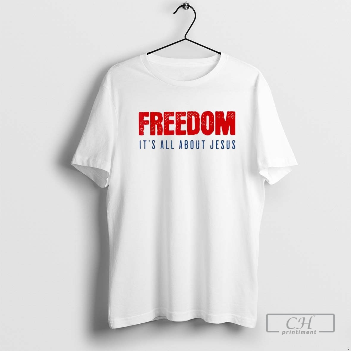 Freedom Its All About Jesus Christian Patriot T Shirt