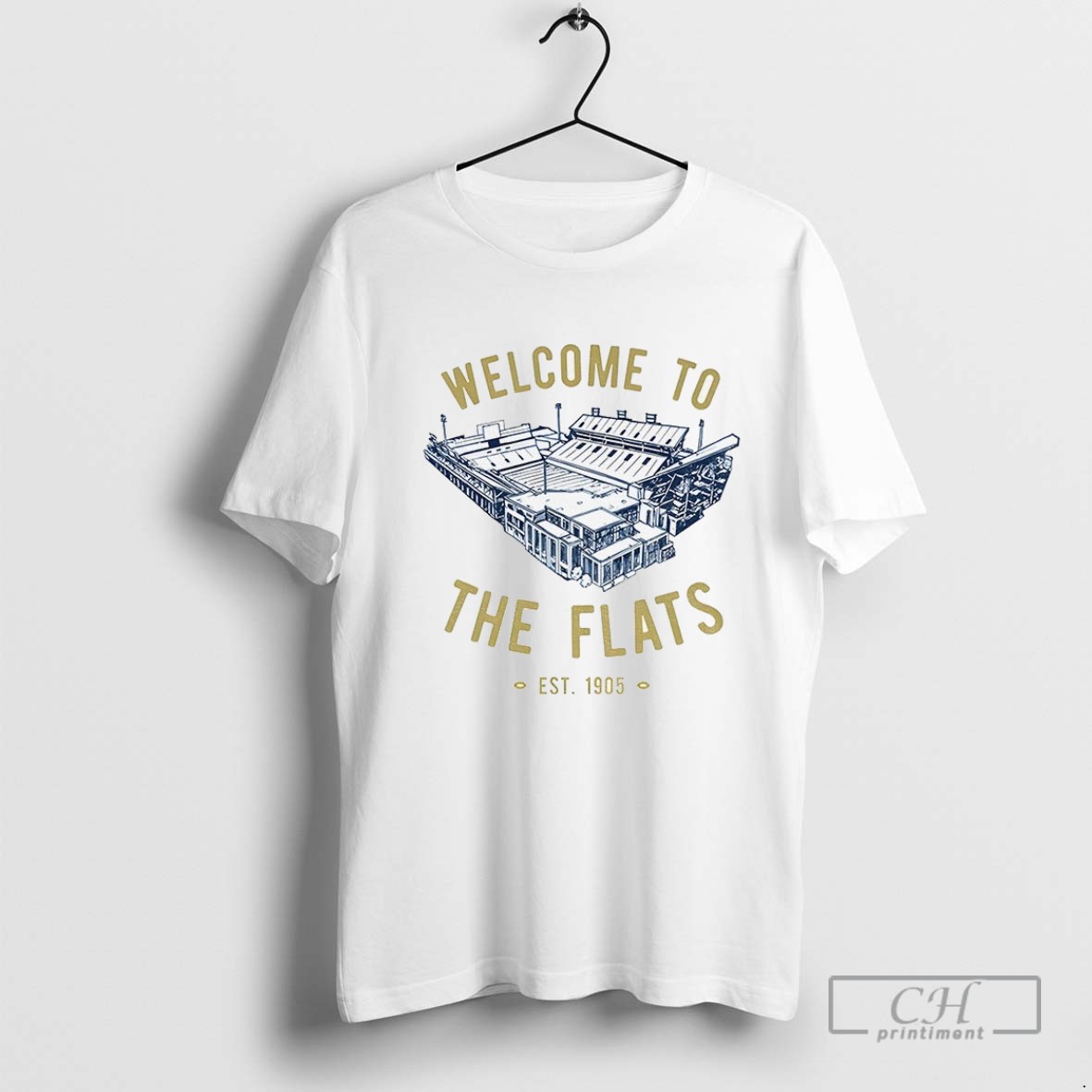 Georgia Tech Yellow Jackets Welcome To The Flats Stadium Est 1905 T Shirt