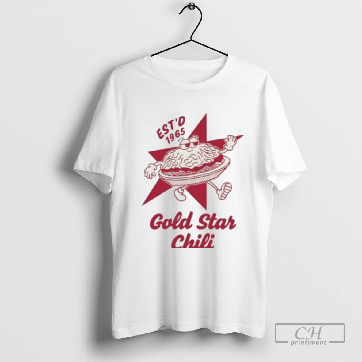 Gold Star Chili 60th Anniversary Estd 1965 Brain T Shirt