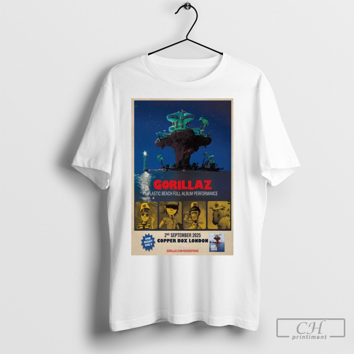 Gorillaz Plastic Beach Full Album Performance London 09 02 2025 Shirt