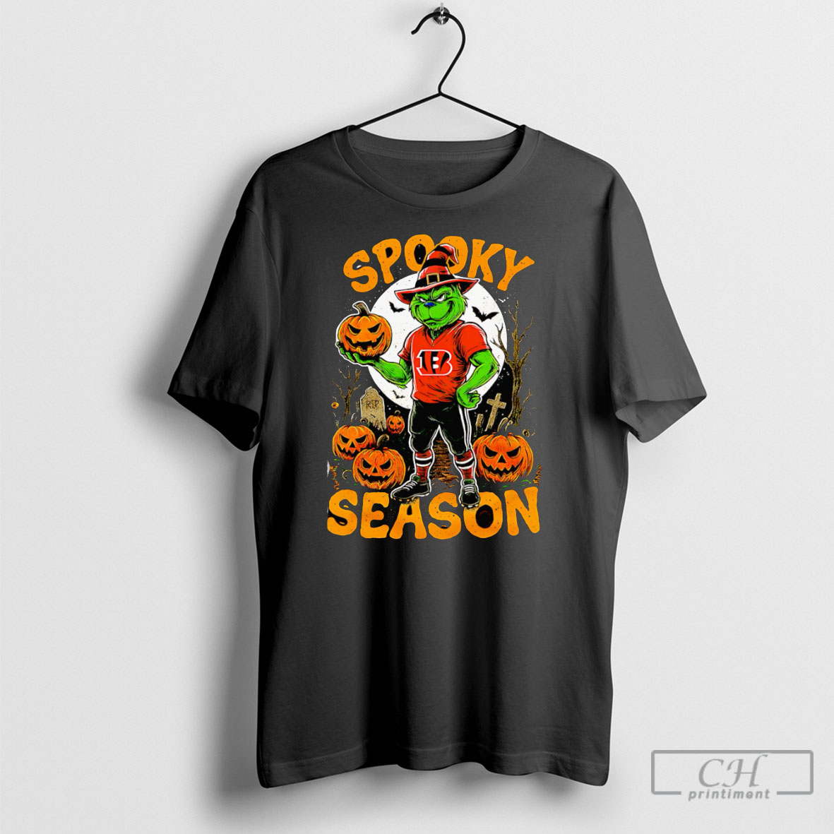 Grinch Cincinnati Bengals Nfl Spooky Season Halloween T Shirt