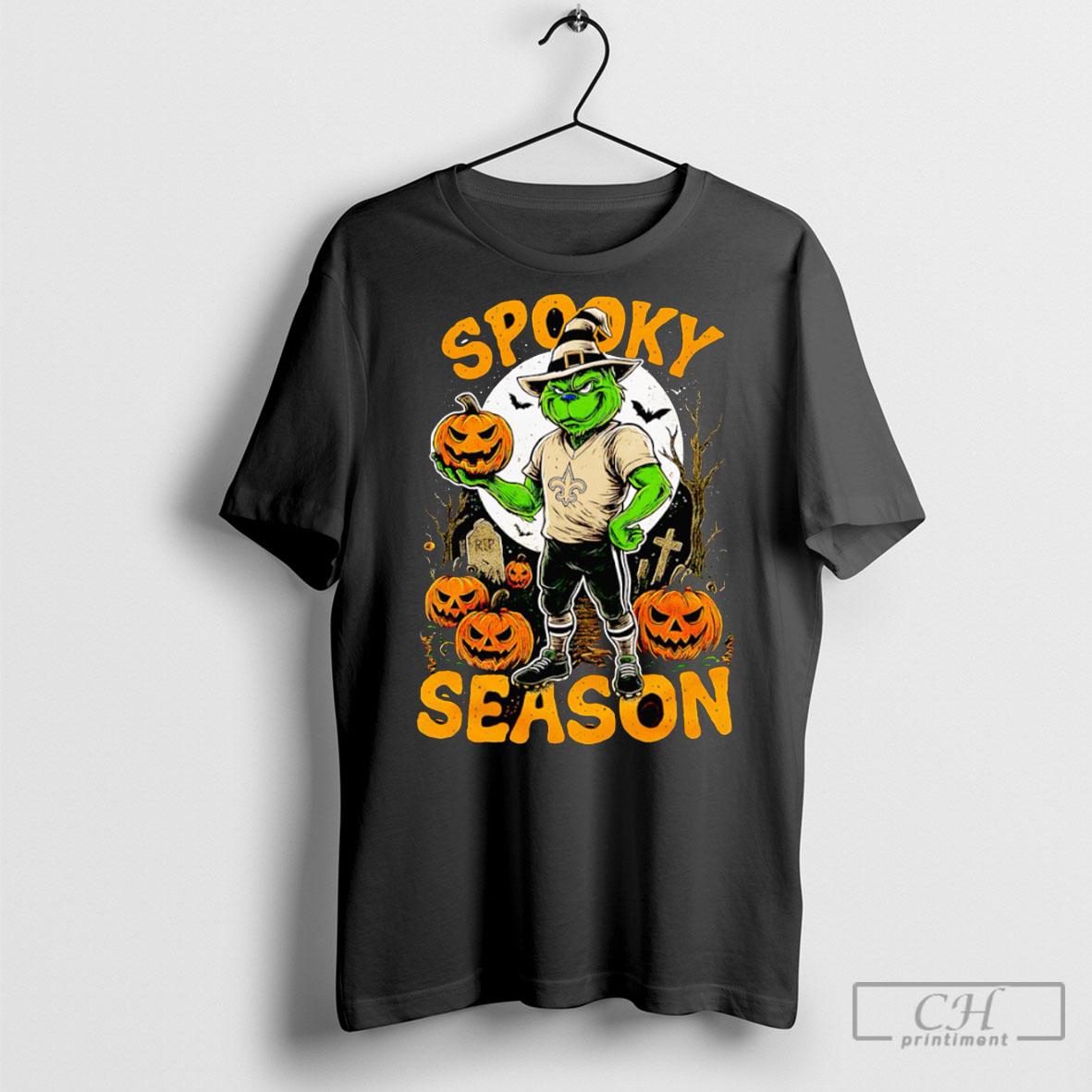 Grinch New Orleans Saints Nfl Spooky Season Halloween T Shirt