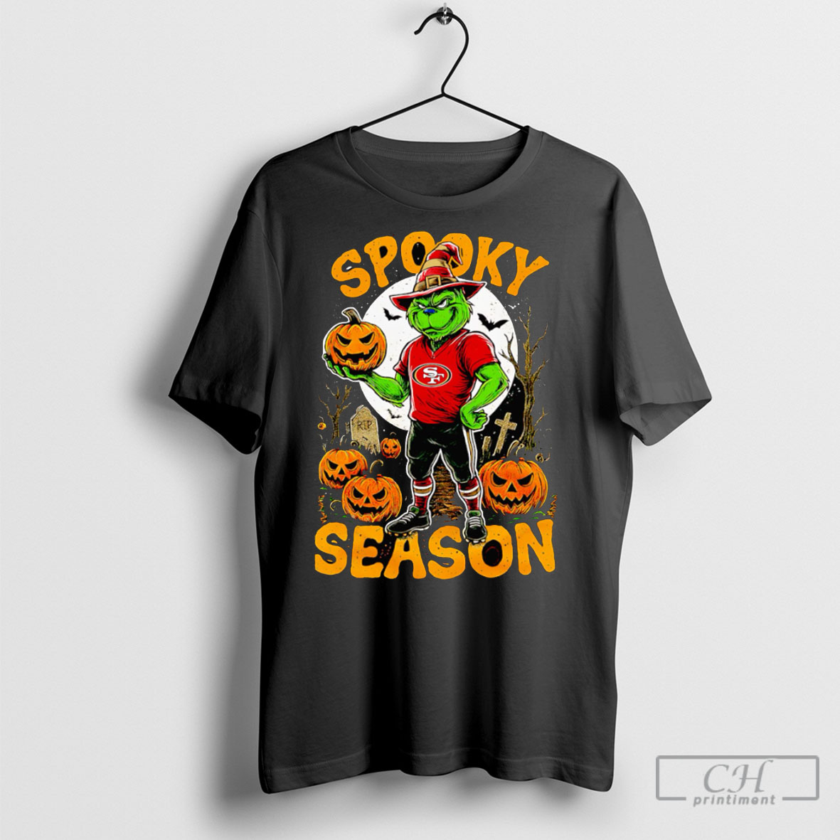 Grinch San Francisco 49ers Nfl Spooky Season Halloween T Shirt