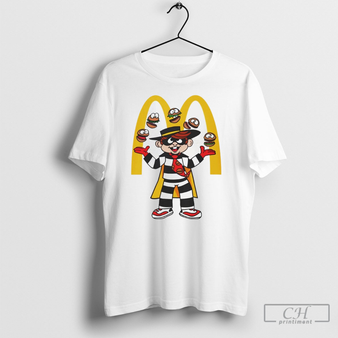 Hamburglar Juggling Burgers Shirts