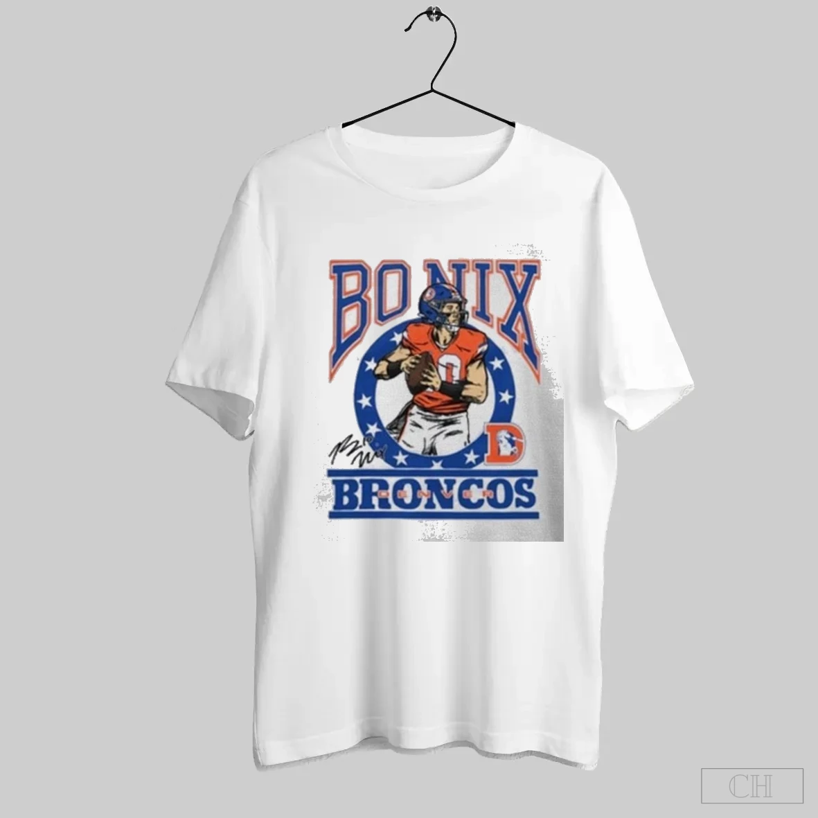 Hufanga Broncos Bo Nix Signature Shirt Tee Hoodie