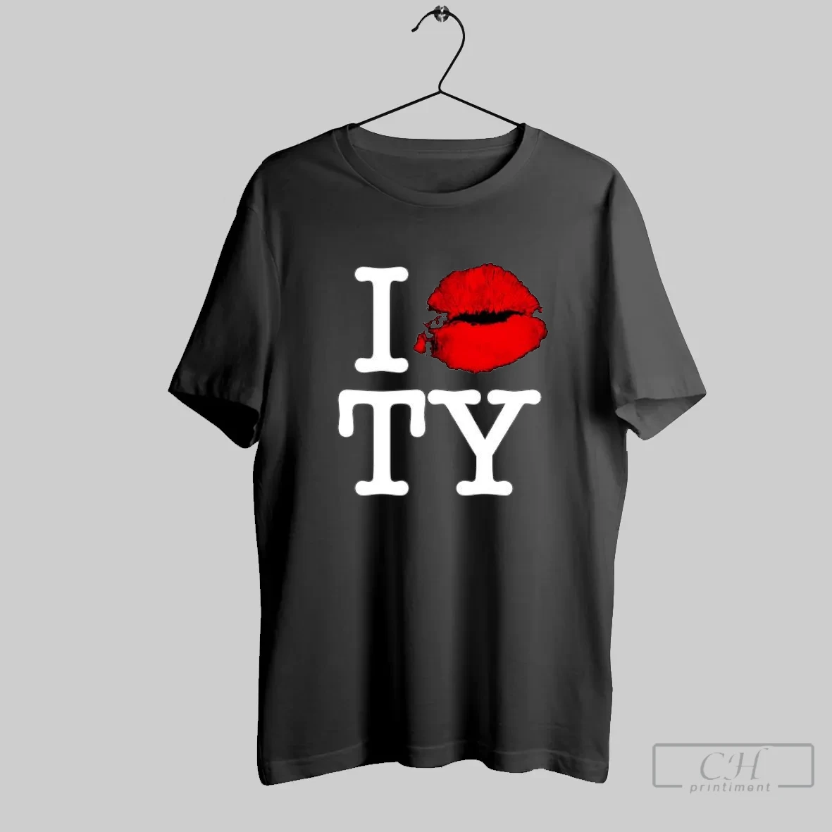 I Lips Red Ty Lipstick T Shirt Shirt