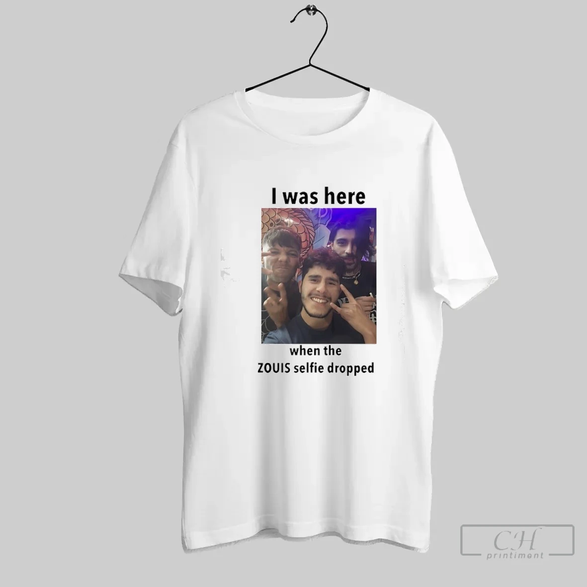 I Was Here When The Zouis Selfie Dropped Photo T Shirt Shirt