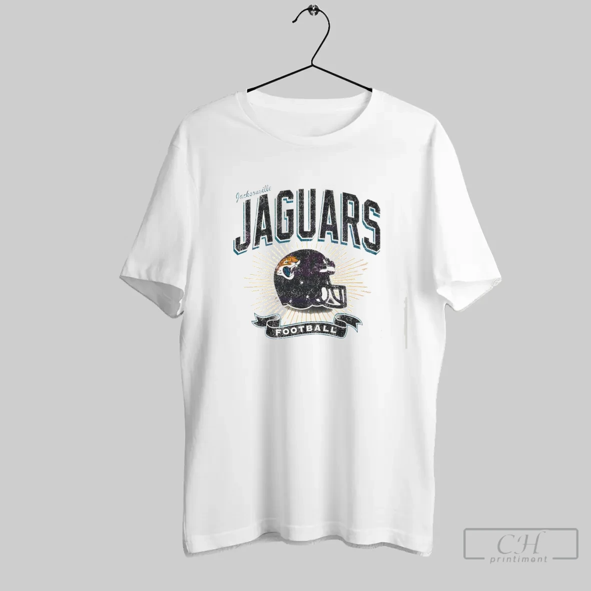 Jacksonville Jaguars Historic Prime Football Helmet T Shirt Shirt