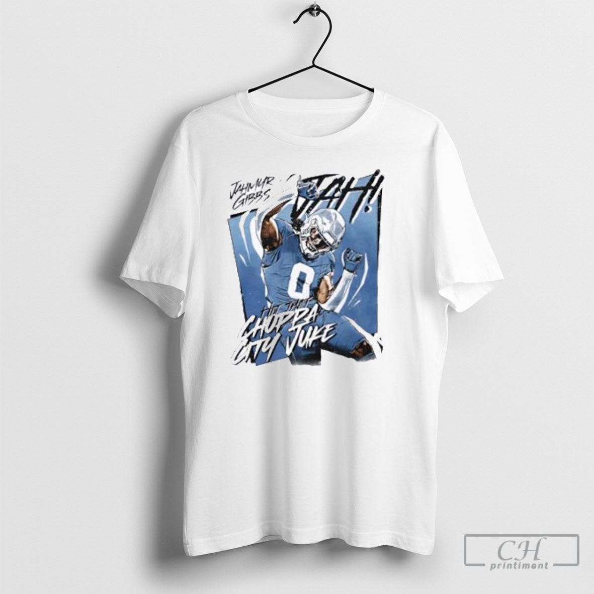 Jahmyr Gibbs Detroit Lions Choppa City Juke Shirt Tee Hoodie
