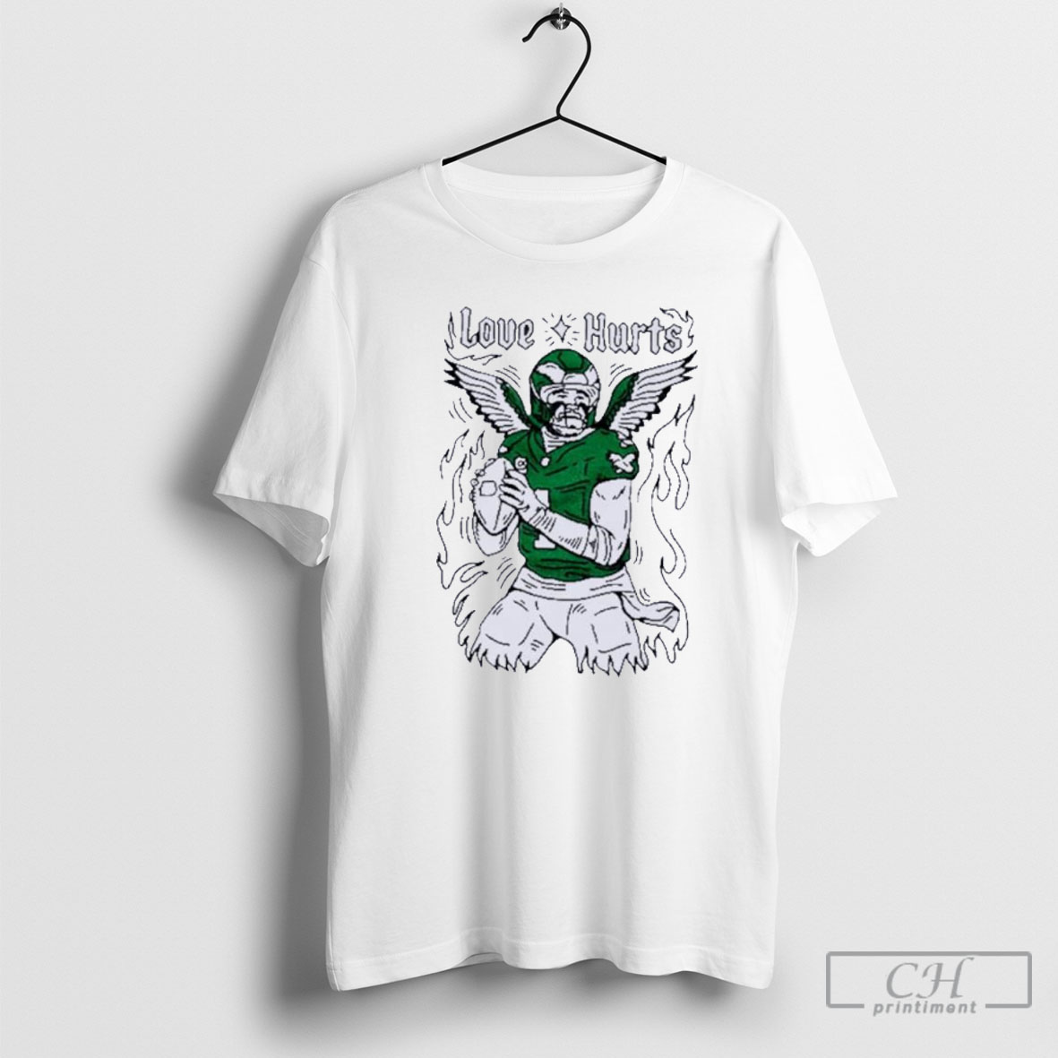Jalen Hurts Love Hurts Philadelphia Eagles Phillies T Shirt Sweater