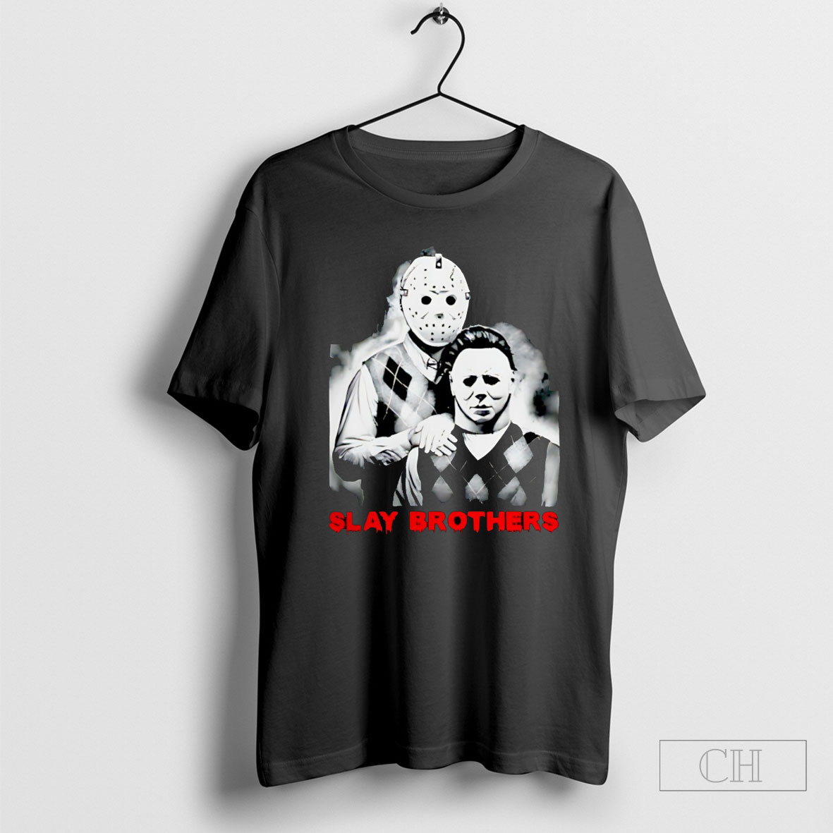 Jason Voorhees And Michael Myers Slay Brothers Halloween 2025 Tee Shirt Hoodie