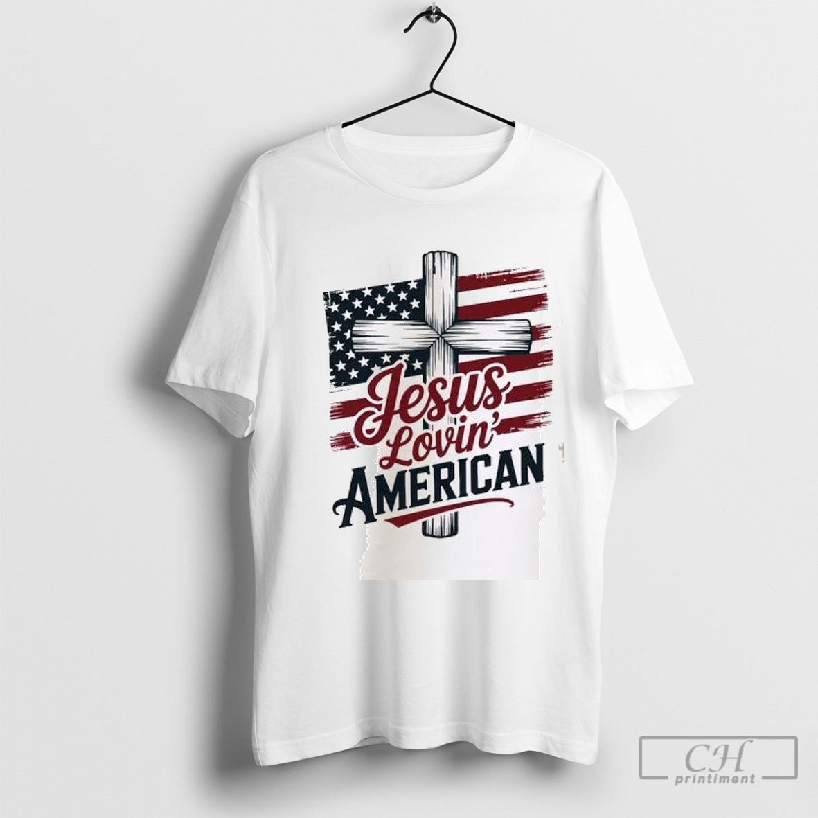 Jesus Lovin American Cross Shirt Sweater