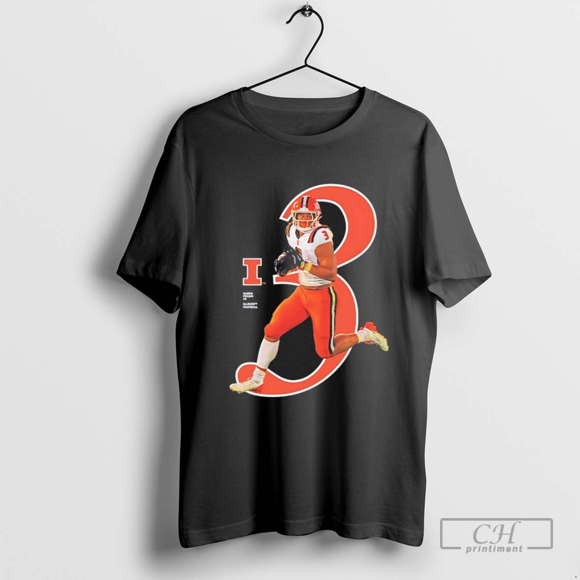 Kaden Feagin 3 Illinois Fighting Illini 2025 Ncaa Player T Shirt