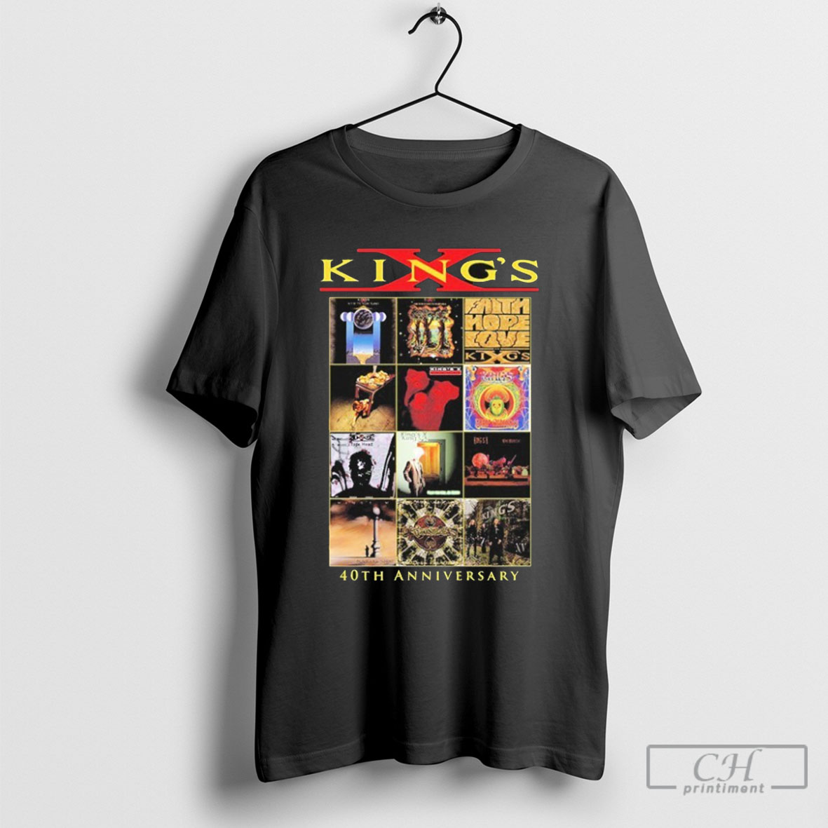 Kings X Discography 40th Anniversary Shirts