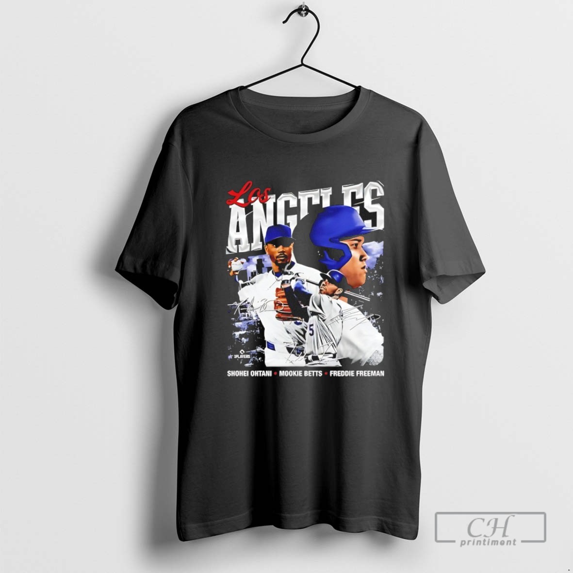 La Dodgers Shohei Ohtani Mookie Betts And Freddie Freeman Signatures T Shirt