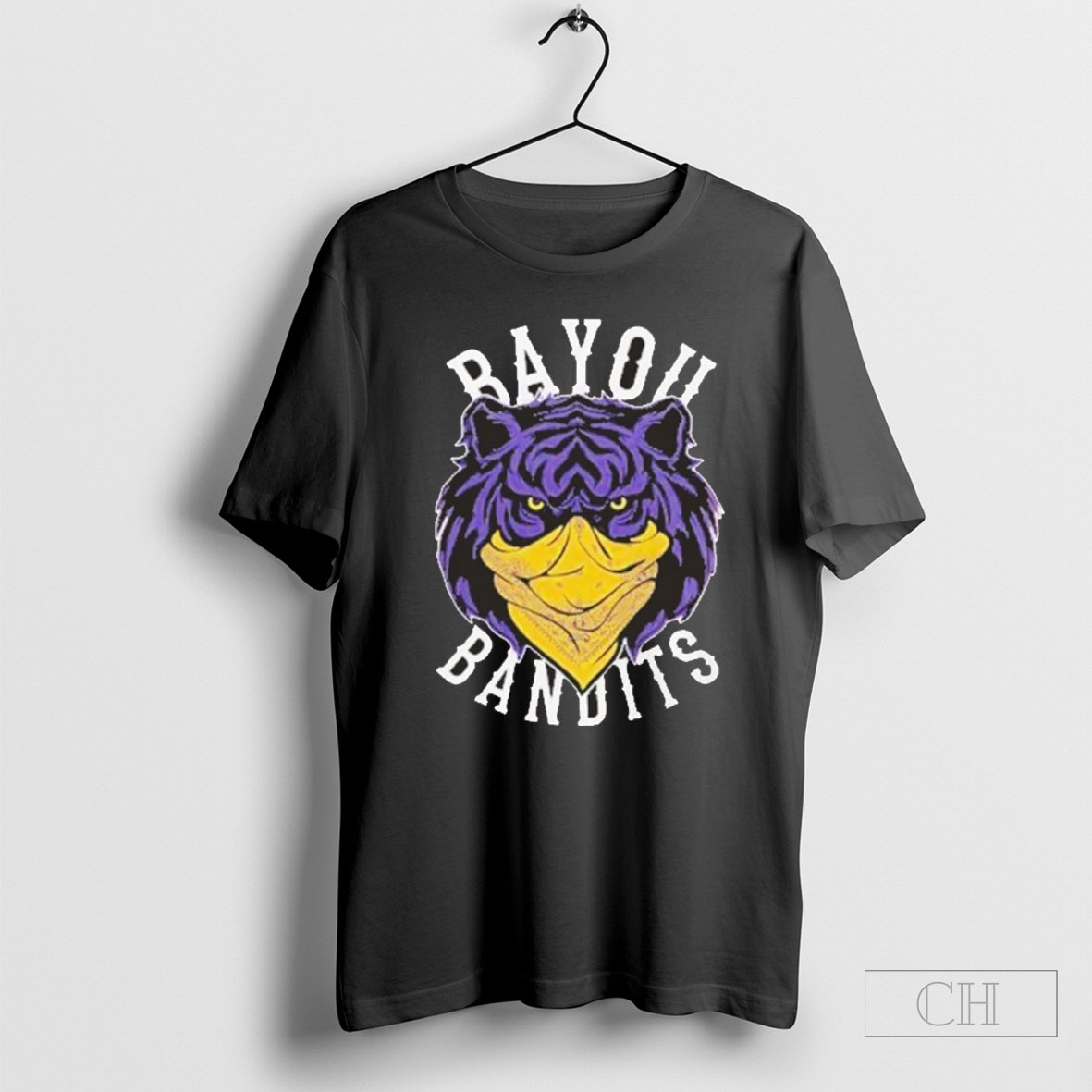 Lsu Tigers Bayou Bandits Logo Tee Hoodie