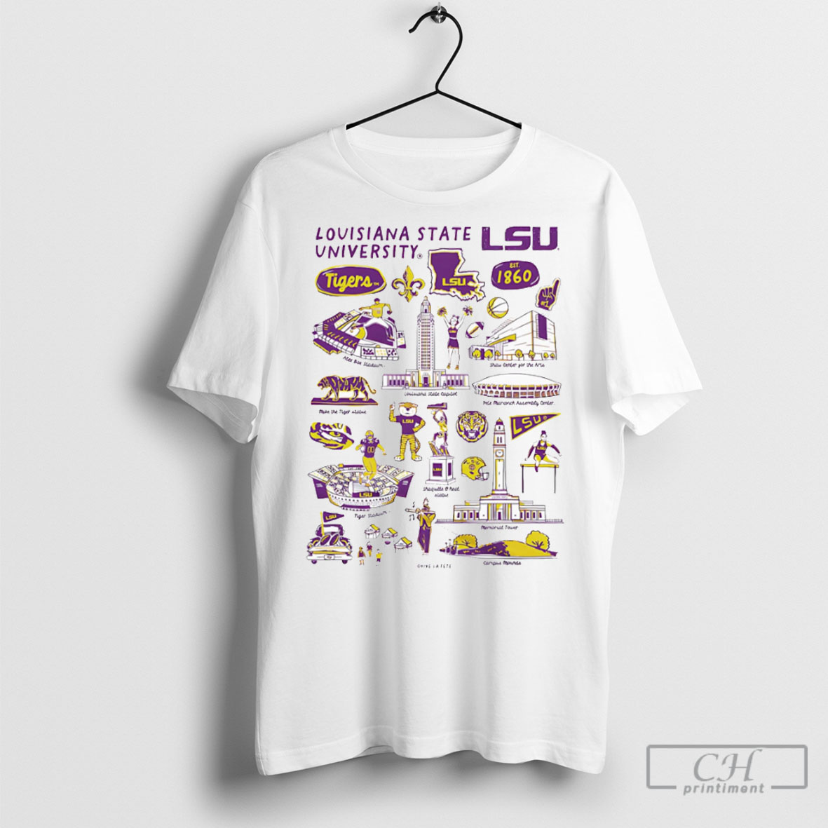 Lsu Tigers Vive La Fete Shirt Tee Hoodie