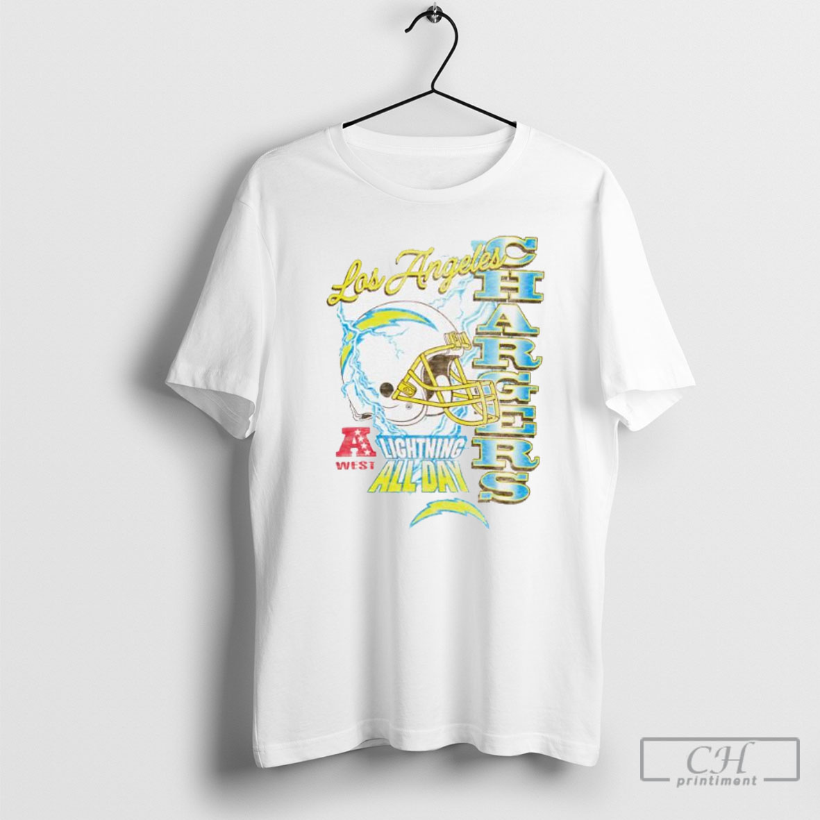 Los Angeles Chargers Nfl Lightning All Day Shirt