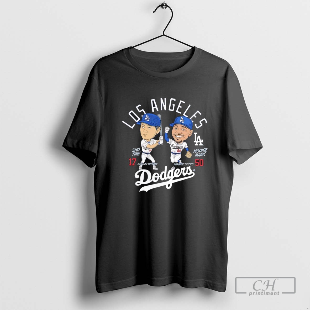 Los Angeles Dodgers Mookie Betts And Shohei Ohtani Player Duo T Shirt