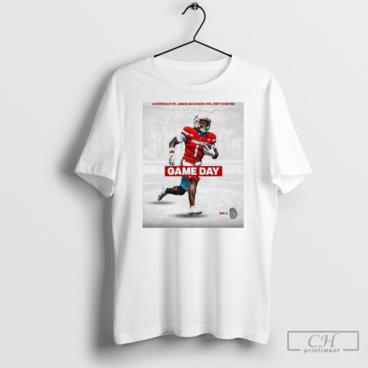Louisville Cardinals Vs James Madison Football Gameday Week 2 Shirt