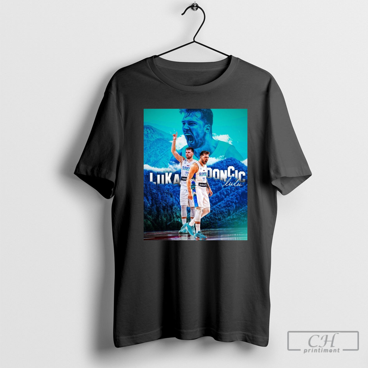 Luka Doncic Los Angeles Lakers Becomes The 4th Player In Eurobasket History To Post A Triple Double Signature Poster Shirt
