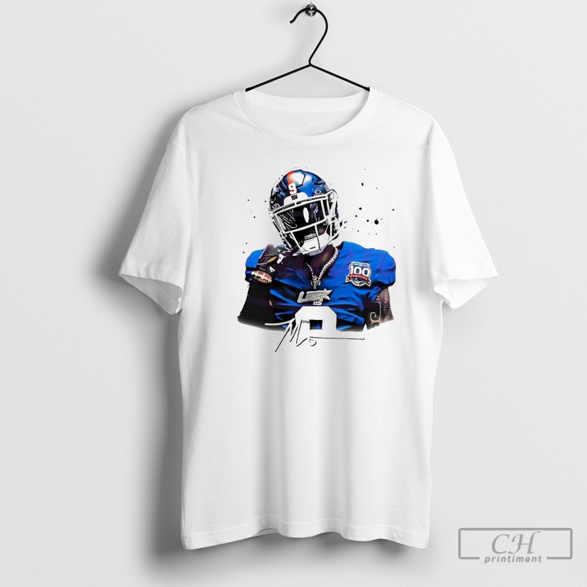 Malik Nabers New York Giants Nfl Rookie Wide Receiver Signature Shirt
