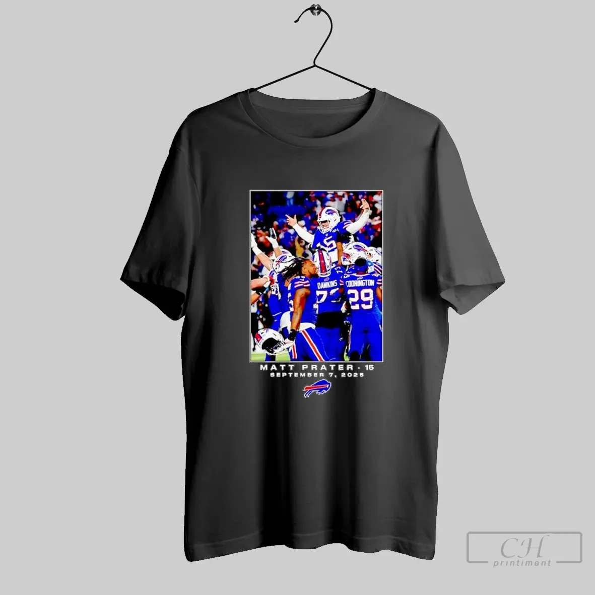 Matt Prater 15 September 7 2025 Buffalo Bills Player Photo T Shirt Shirt
