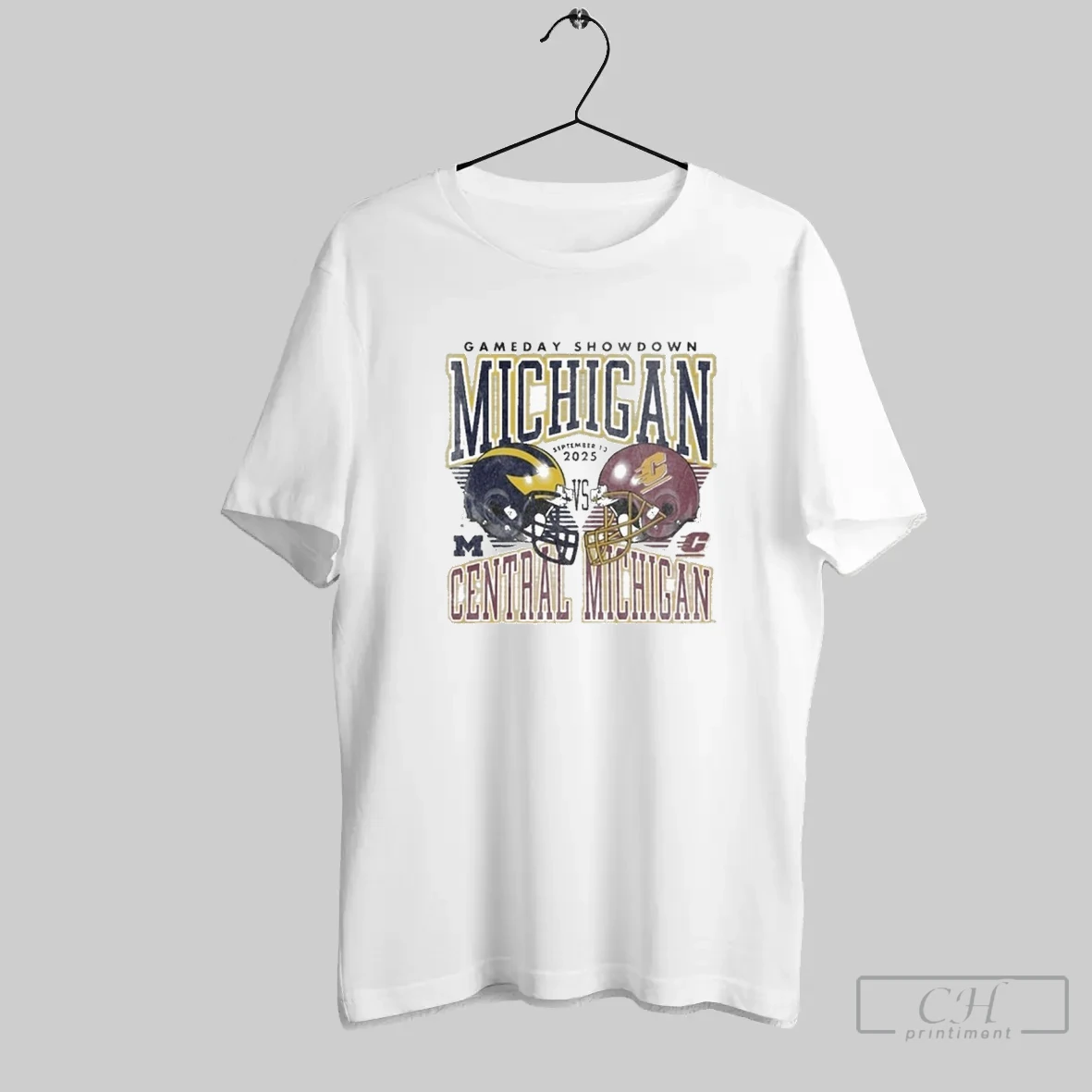 Michigan Wolverines Vs Central Michigan Chippewas 2025 Gameday Showdown Football T Shirt Shirt