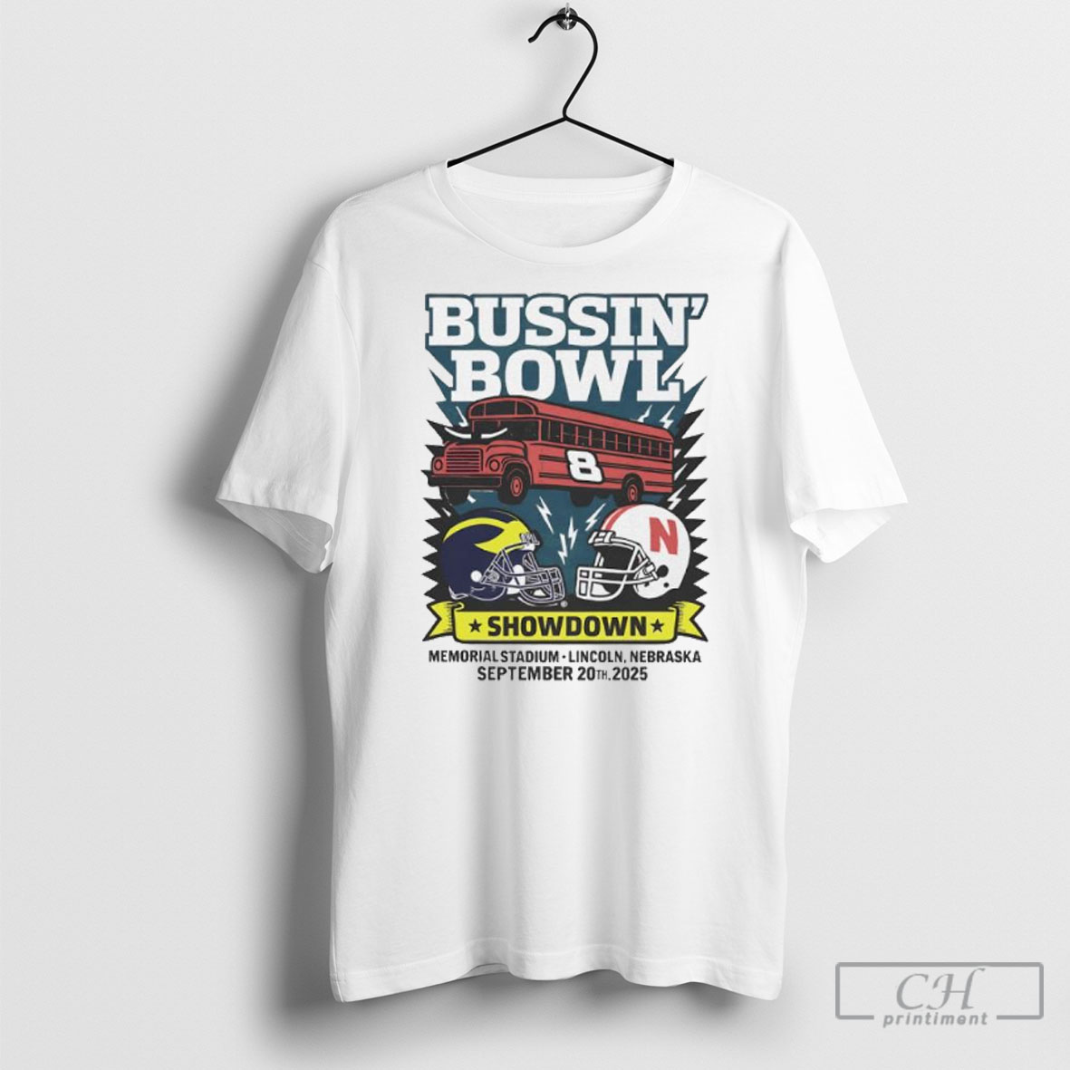 Michigan Wolverines Vs Nebraska Cornhuskers Bussin Bowl Showdown Shirt Tee Hoodie