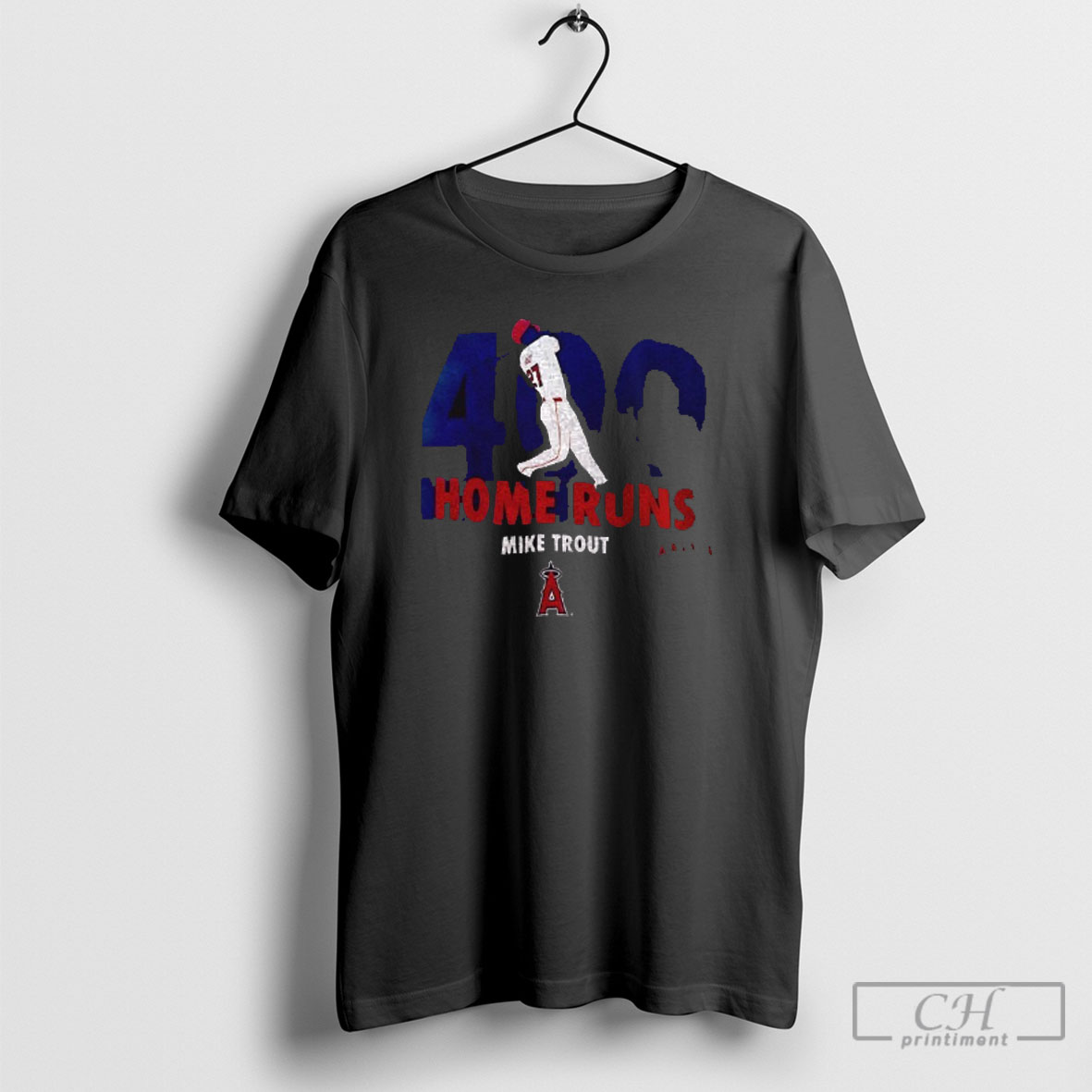 Mike Trout Los Angeles Angels 400 Home Runs T Shirt