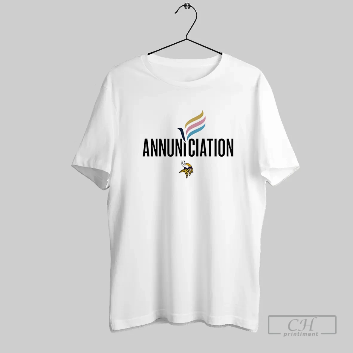 Minnesota Vikings X Annunciation Logo T Shirt