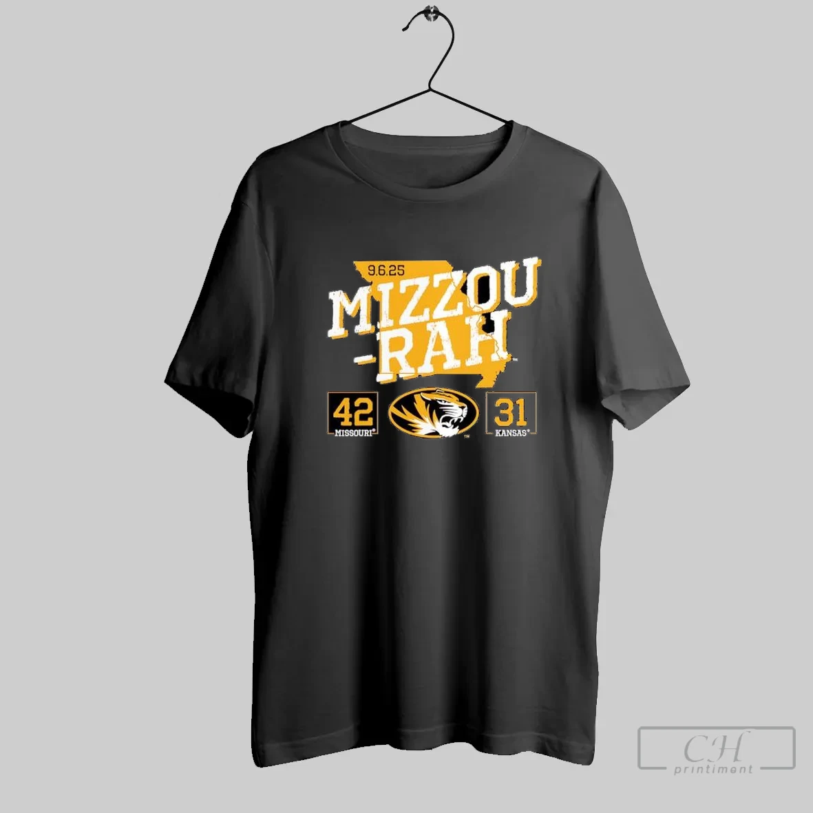 Mizzou Rah Missouri Kansas 42 To 31 Football T Shirt Shirt