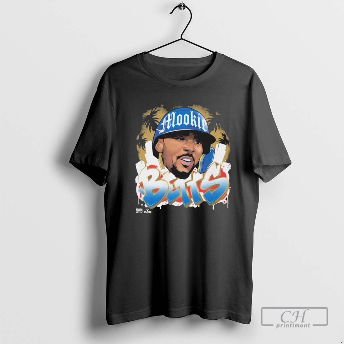 Mookie Betts Los Angeles Dodgers Graffiti Retro T Shirt